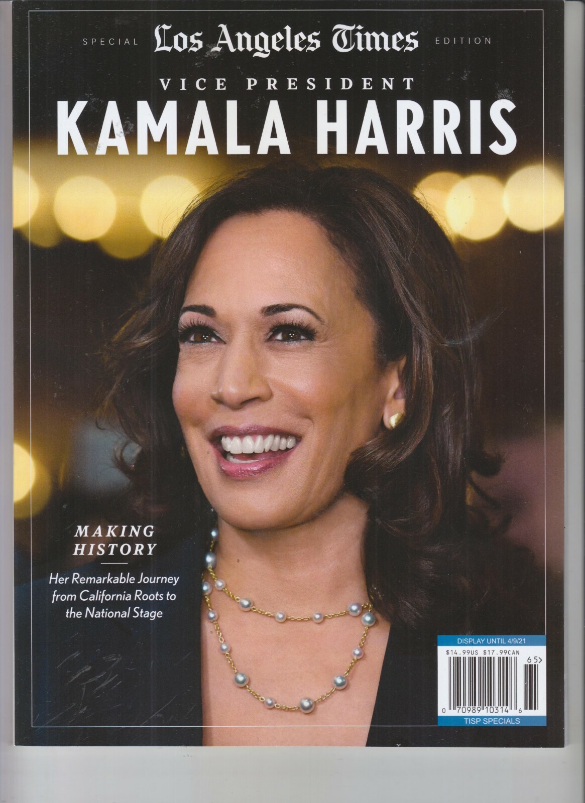 KAMALA HARRIS VICE PRESIDENT MAGAZINE 2021 LOS ANGELES TIMES SPECIAL EDITION