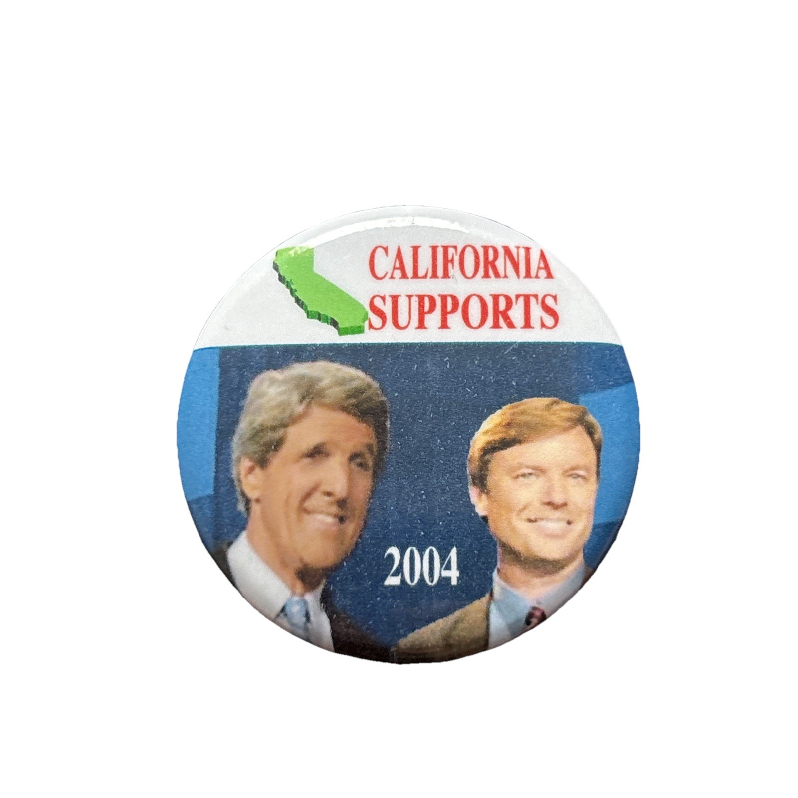 2004 John Kerry for President California 50 State Pin 1.75″ Button Edwards