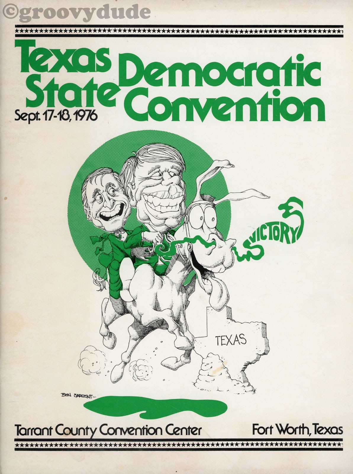 1976 Texas Democratic State Convention & Delegate Selection Carter Programs Lot