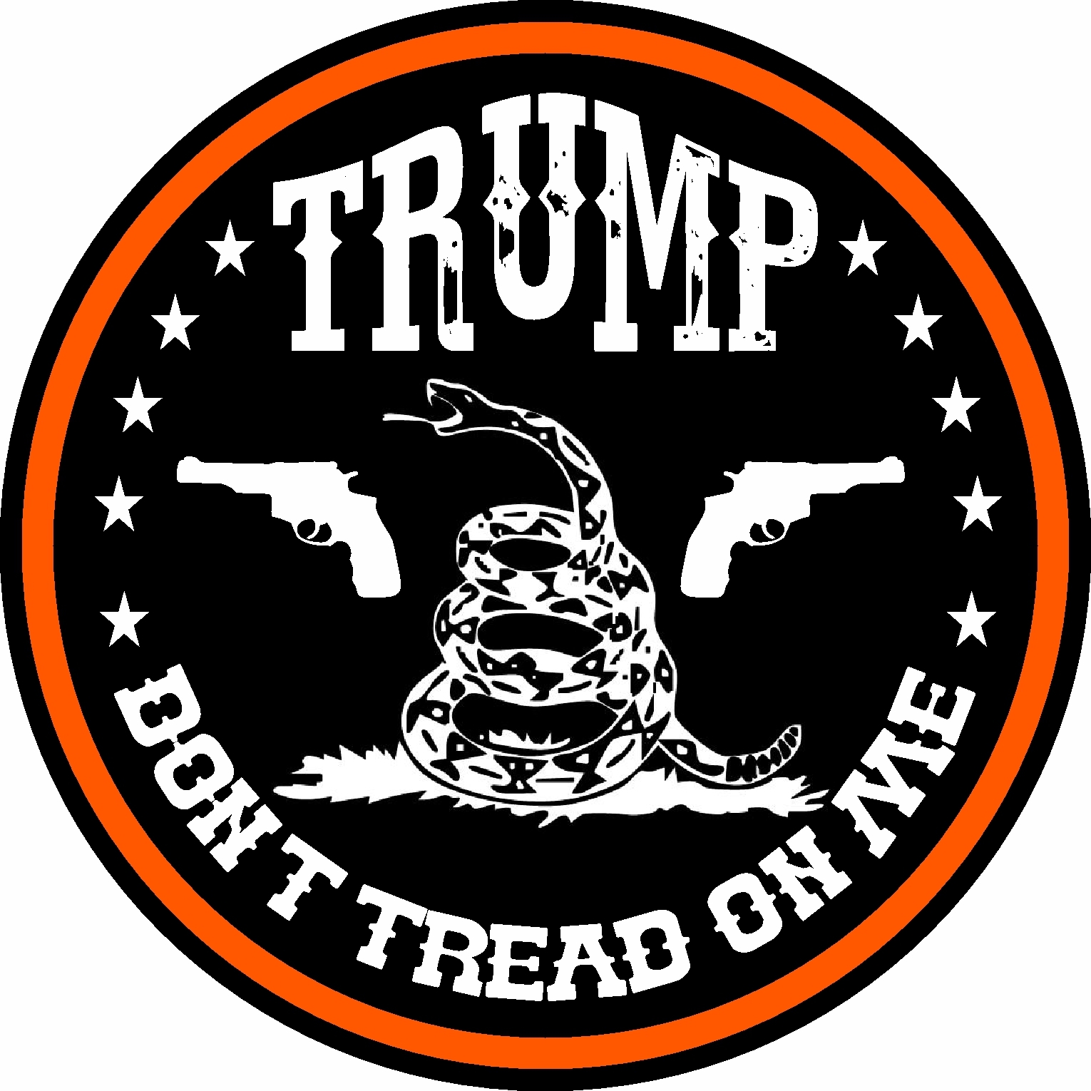 8″ TRUMP STICKER DON’T TREAD ON ME POLITICAL ELECTION GADSDEN FLAG WINDOW BUMPER