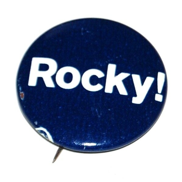 1968 NELSON ROCKEFELLER ROCKY campaign pin pinback button political presidential