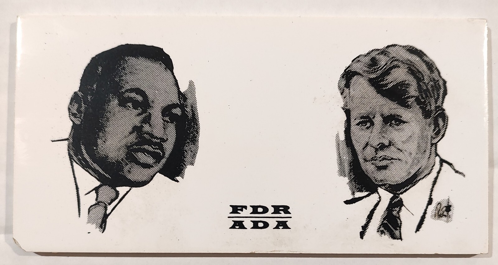 Vintage Robert Kennedy Martin Luther King Tile RFK MLK made Japan c1960s 6″ RARE