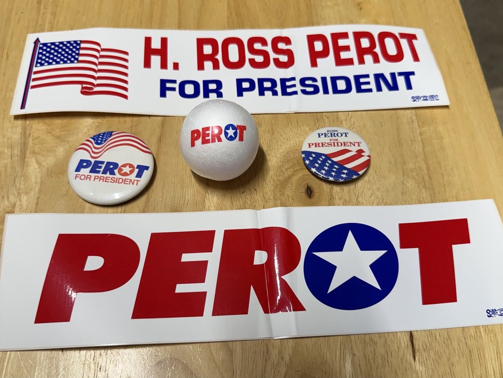 Ross Perot Bumper Stickers And Buttons