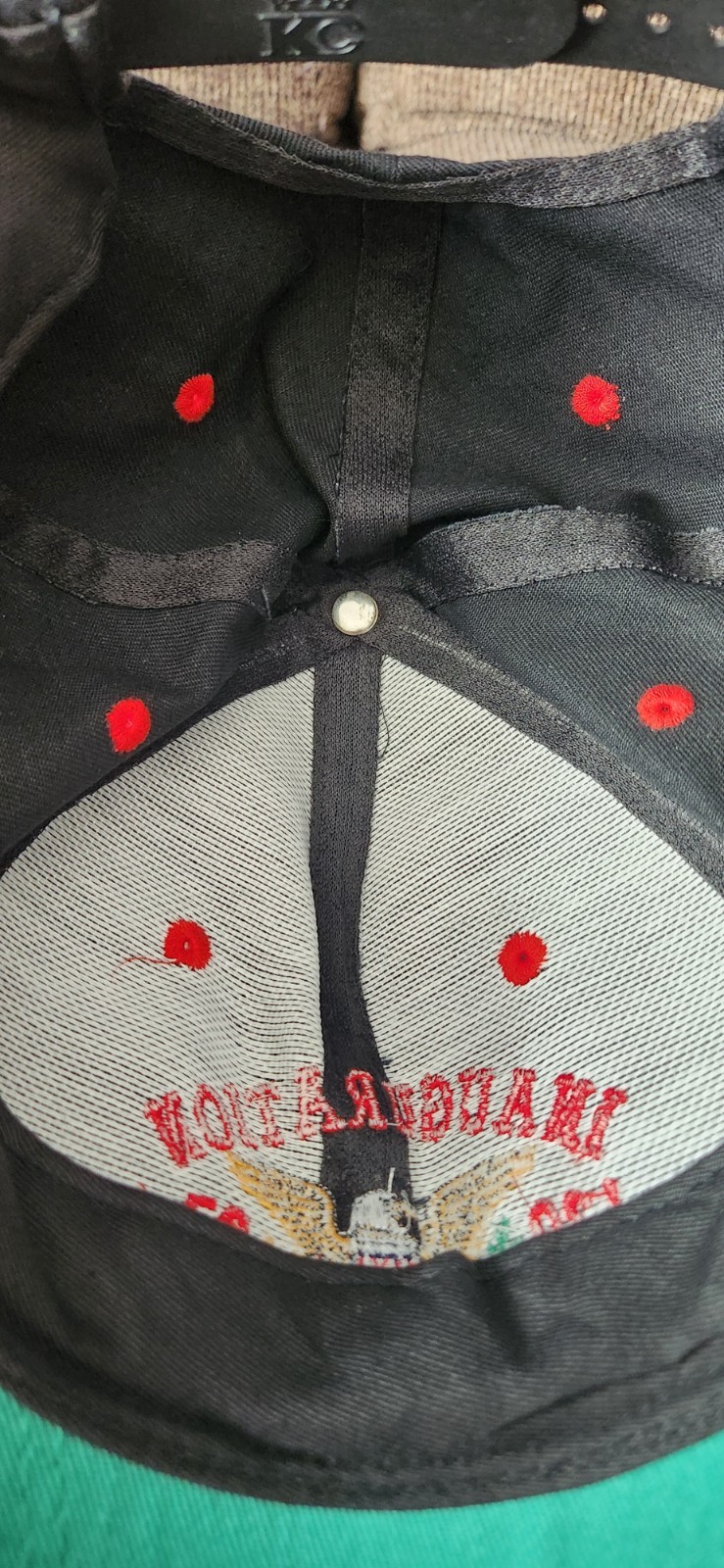 Vintage 1997 Clinton Gore Inauguration Hat KC Snapback + 2 Campaign Buttons