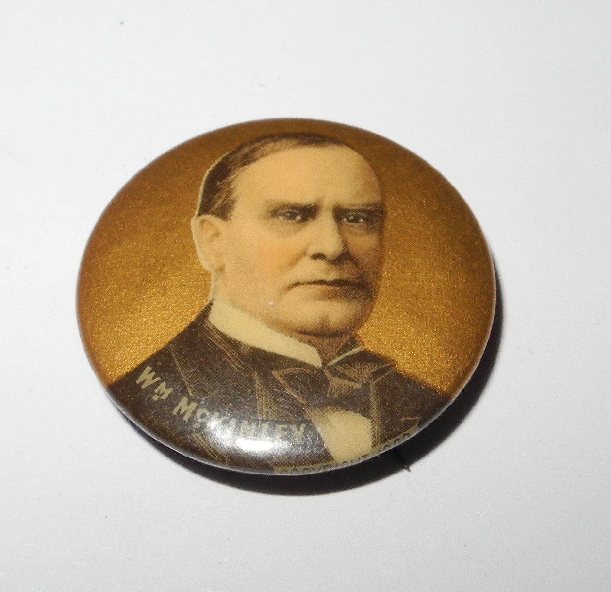 1900 WILLIAM MCKINLEY Political Campaign President Election Button 1.25″ Pin