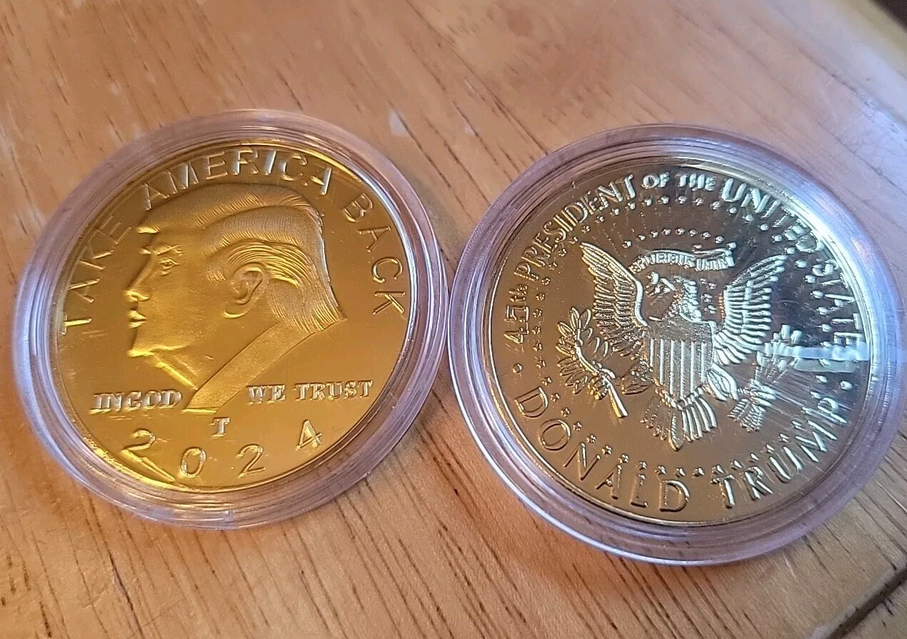 2024 Donald Trump Gold Clad Coin “TAKE AMERICA BACK” | MAGA Collection