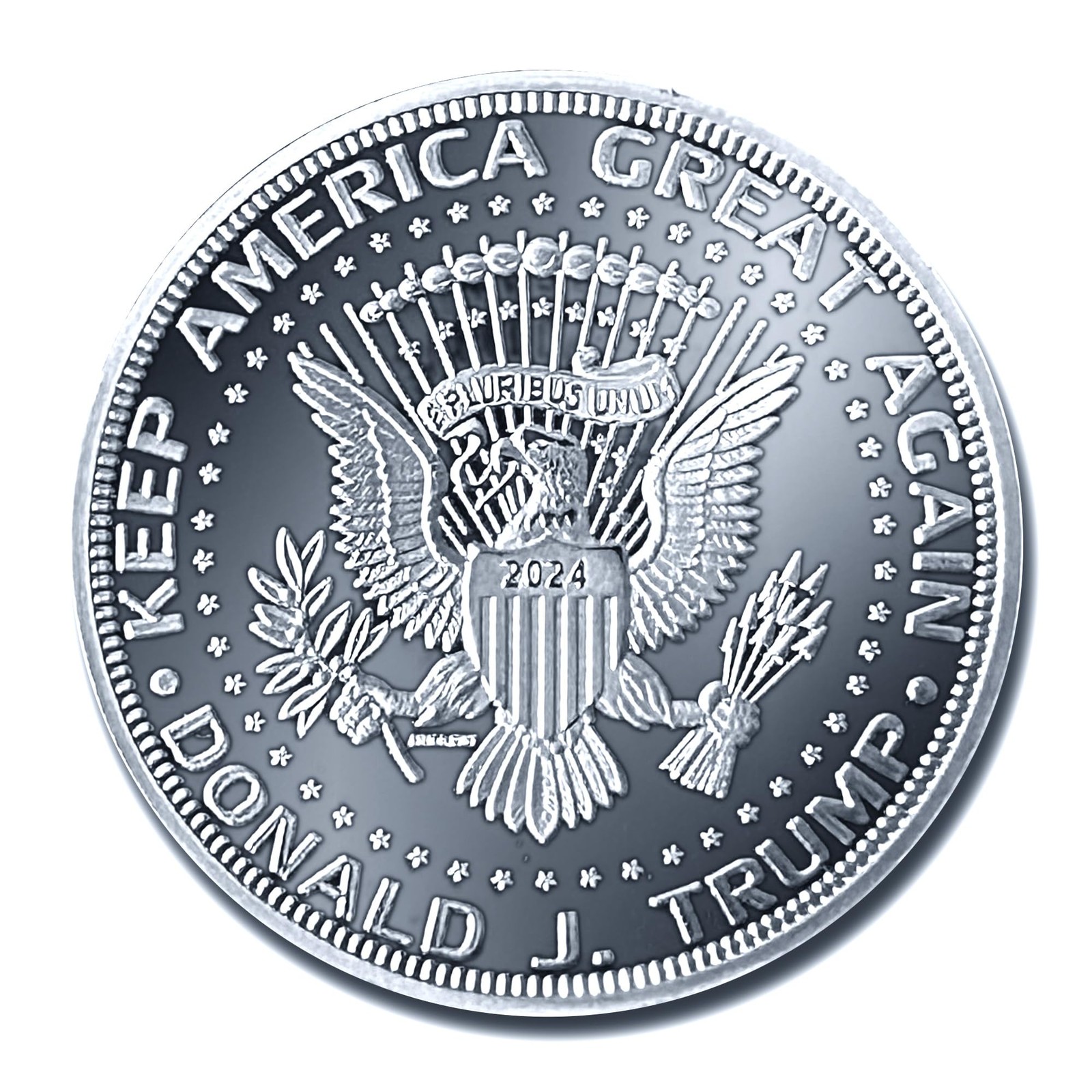 Donald Trump Silver Coin 2024 with Certificate of Authenticity, President Coin,
