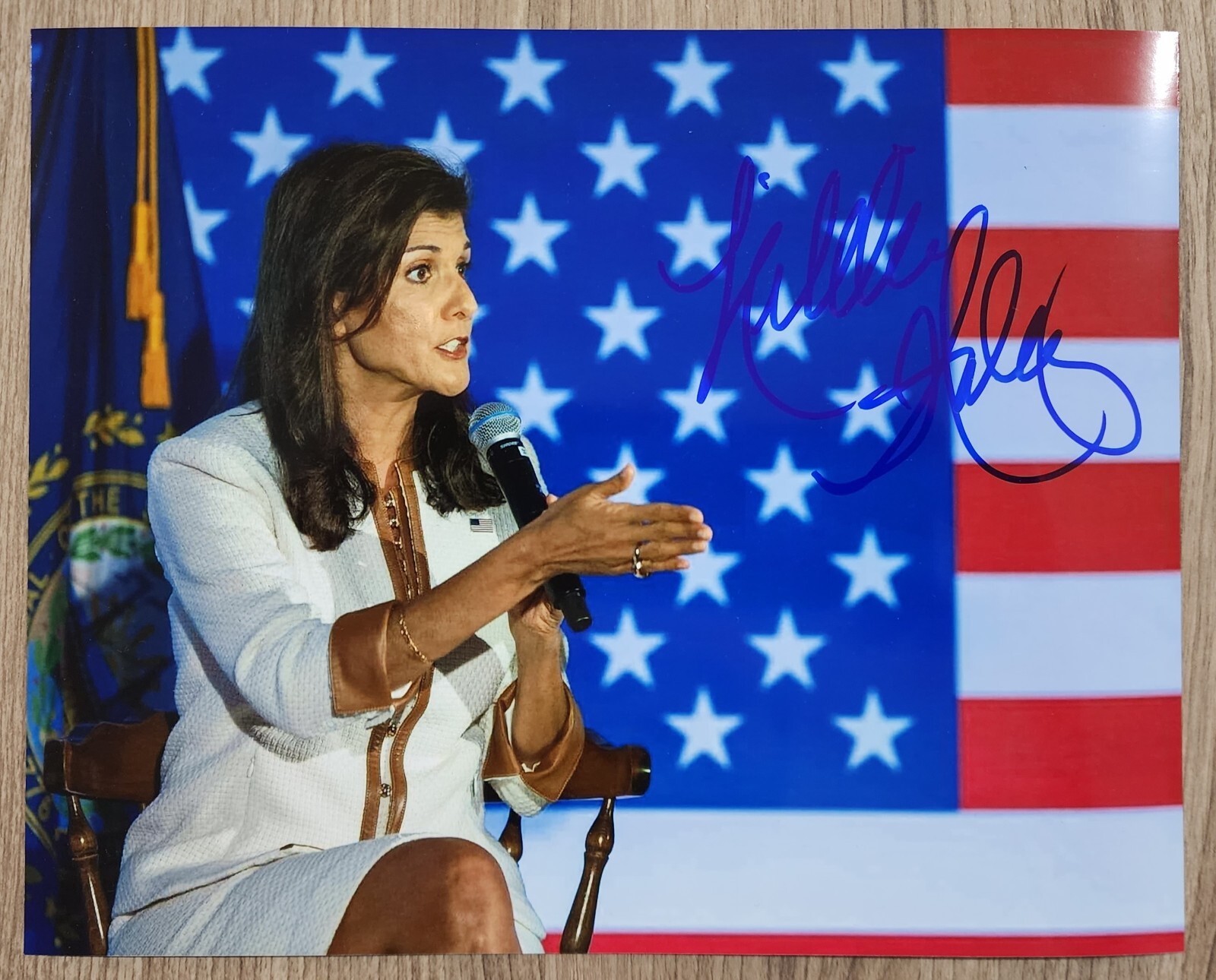 Nikki Haley Signed 8×10 Photo 2024 Republican Presidential Candidate RAD