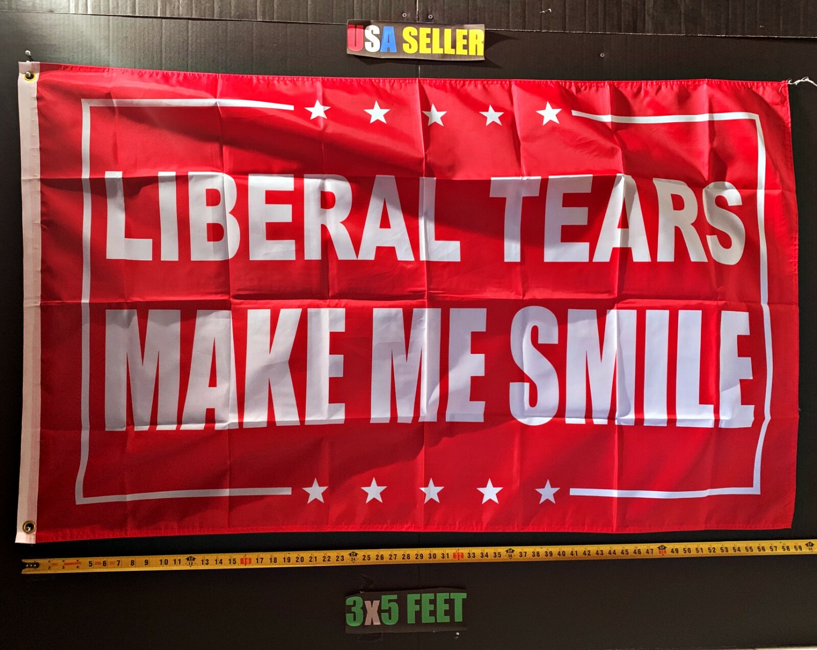 Liberals Flag FREE FIRST CLASS SHIP! Liberal Tears Make Me Smile R USA Sign 3×5′