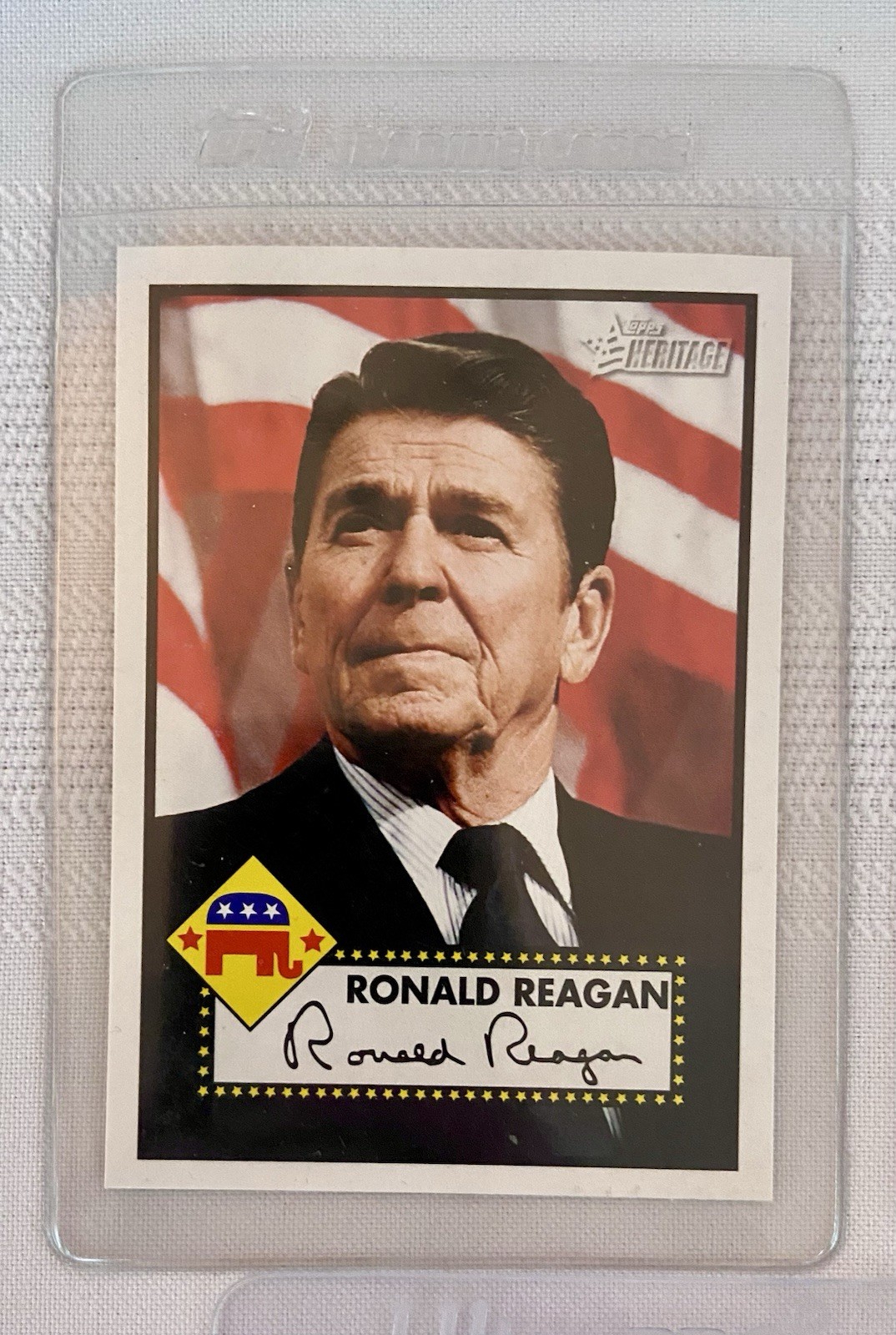 Lot of 9 President Ronald Reagan Collectible Novelty Baseball Cards! Mint Cond.