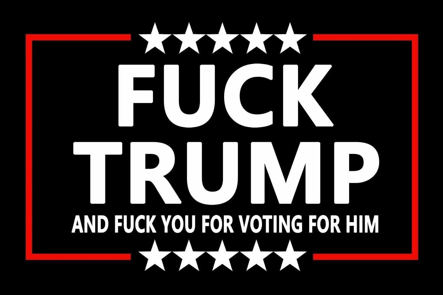10 Pack Fcck Trump and Fcck You for Voting for Him Anti Trump Stickers Anti Maga