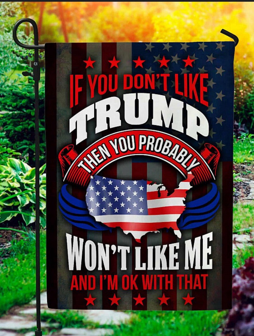 Trump Vance Garden Flag 2024 Double Sided, Retro Donald Trump JD Vance Yard Flag