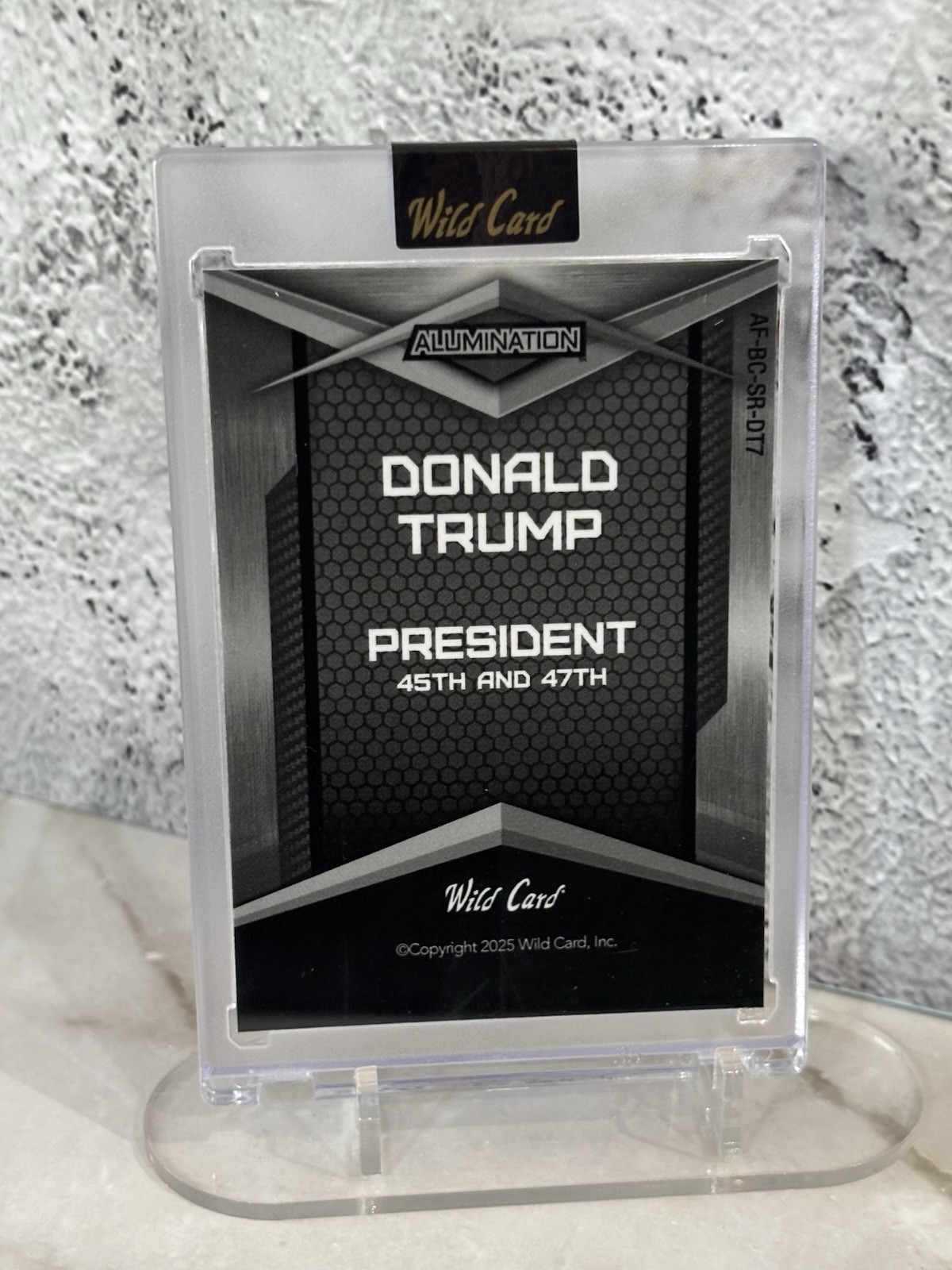 Donald Trump Inauguration 4/18 Alumination US Flag & White Mojo Wild Card 2025