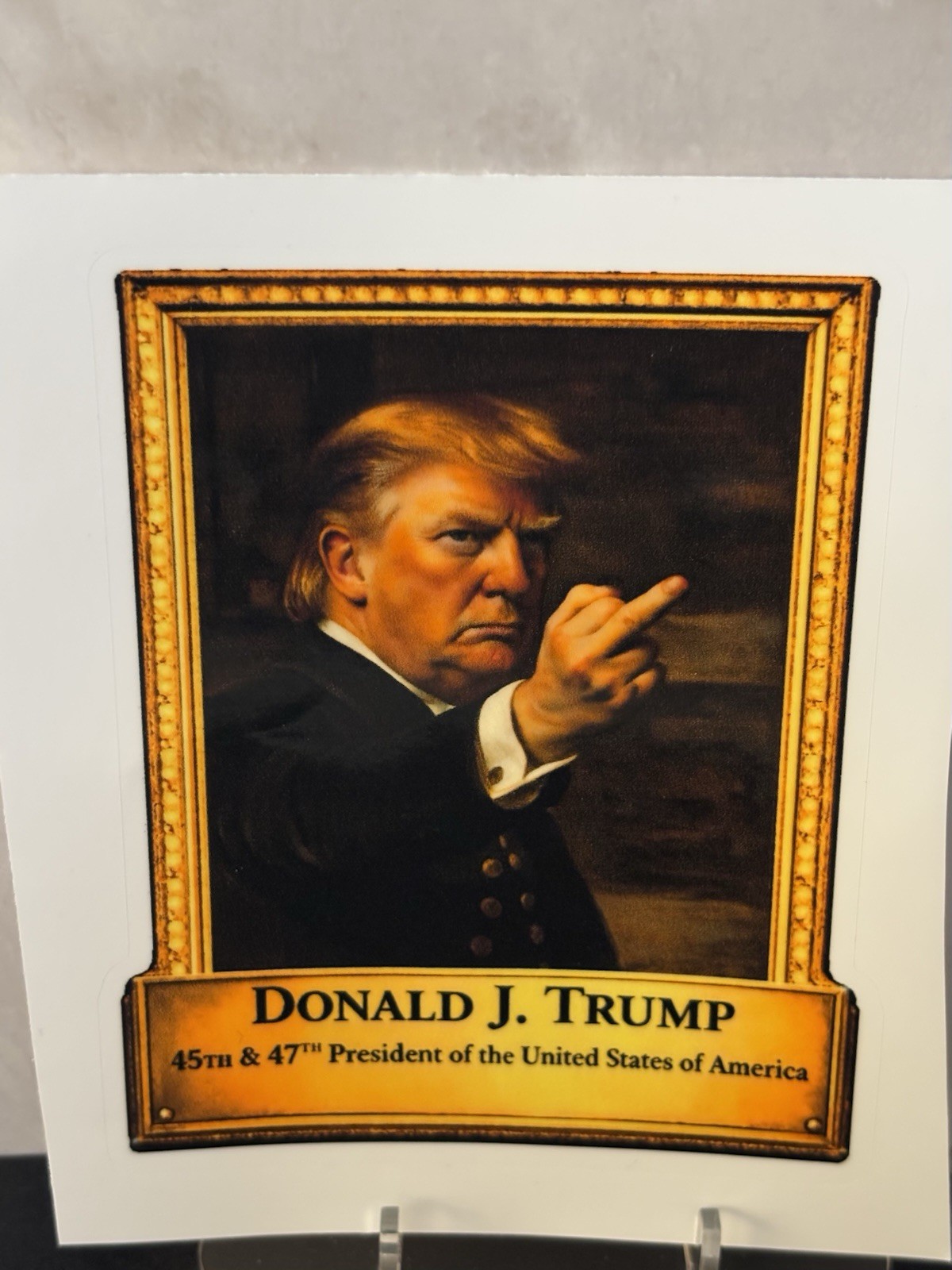 Donald Trump 1 of 1 Alumination Circles / American Eagle by Wild Card 2025