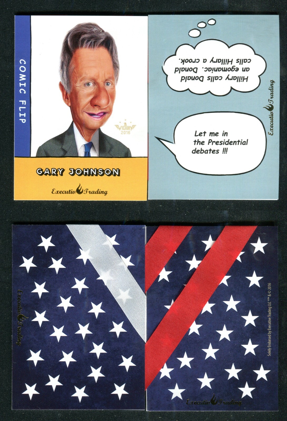 2016 Victory Political Executive Trading Cards Donald Trump Hilary Clinton /200