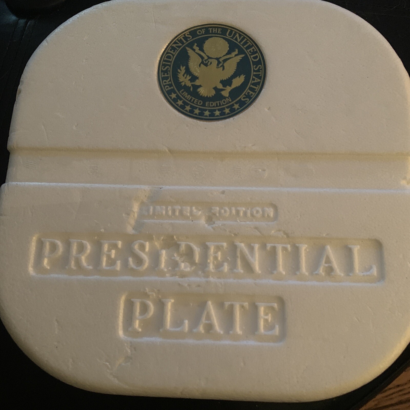 Wheaton Nuline Millville New Jersey Presidential Plate William Taft Blue Plate