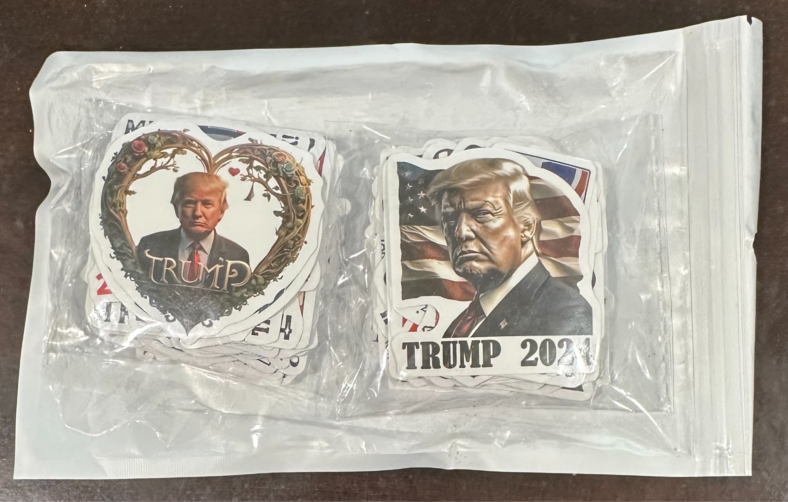 100 Pack Donald Trump 2024 Stickers (2×2 in Size) Bumper Sticker, Trump Decal