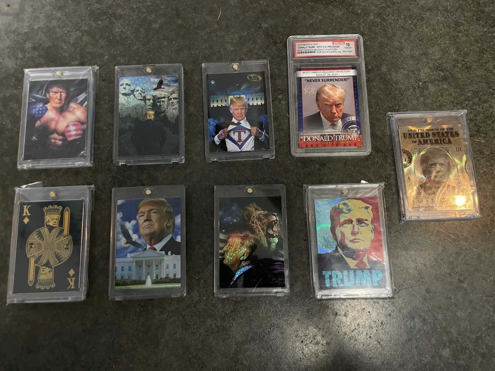 Proud Patriots President Trump Cards Set of 9 LIMITED EDITION Lot Collectible