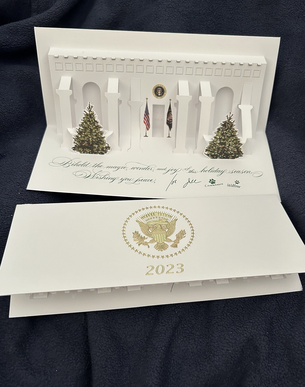JOE BIDEN PEN 9 BLUE w EAGLE SEAL PRESIDENT SIGNATURE DEMOCRAT KAMALA HARRIS New