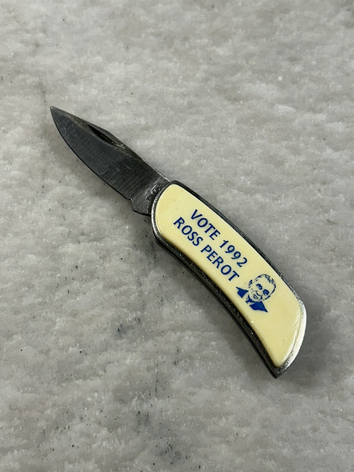 Vintage 1992 Ross Perot Presidential Election Political Folding Pocket Knives