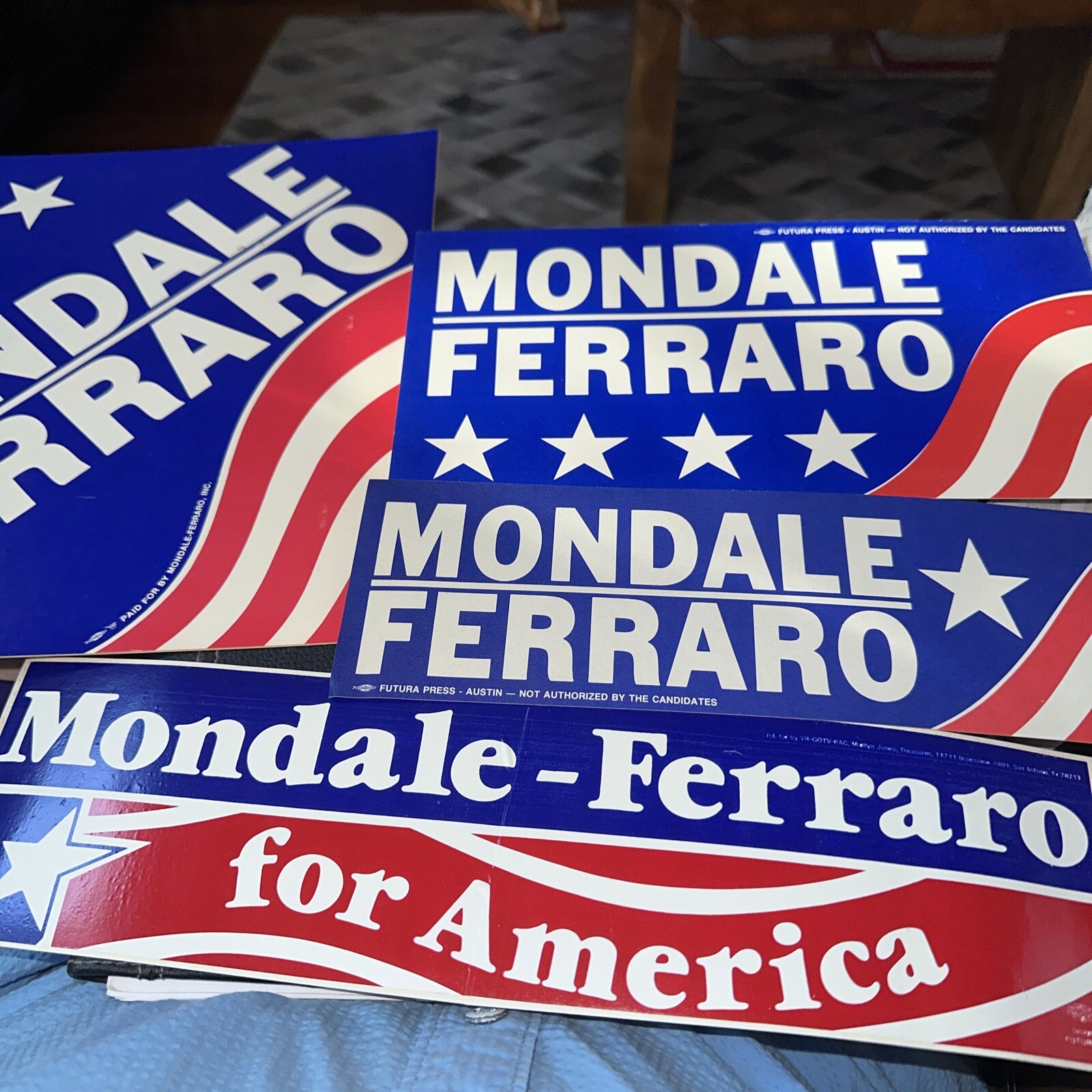 Lot Of Mondale Ferraro Campaign Material