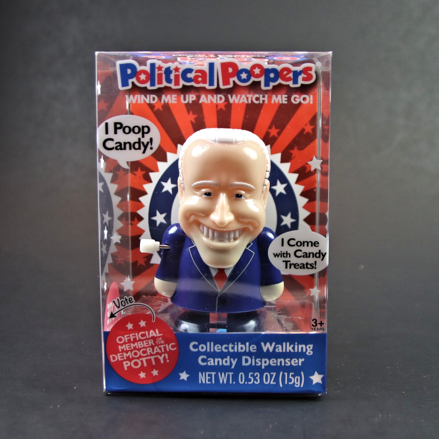 President Joe Biden Political Poopers Walking Candy Dispenser Wind Up NIB