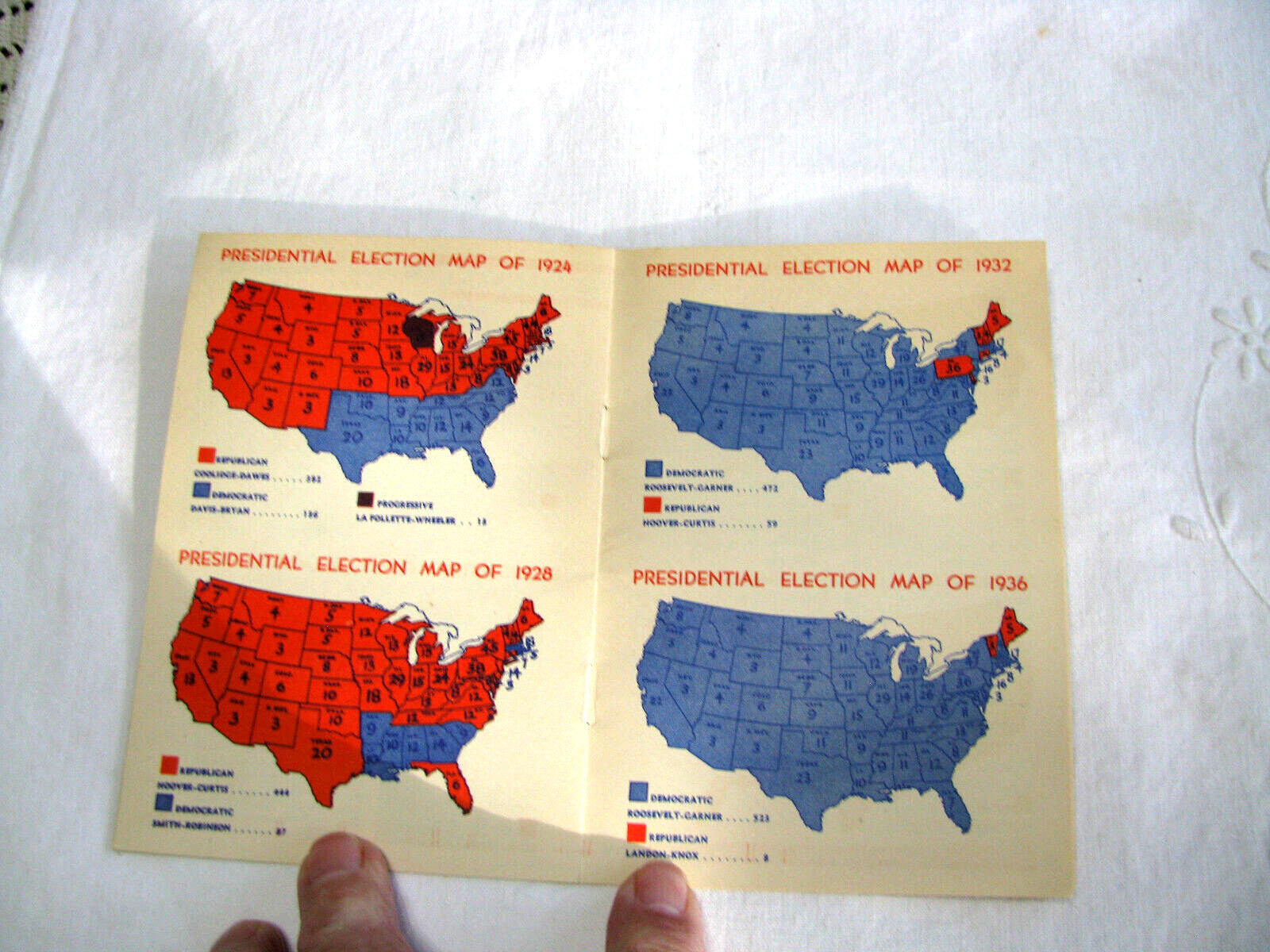 Vintage 1940 “Presidential Election Digest” by Skelly Gas**ON SALE**