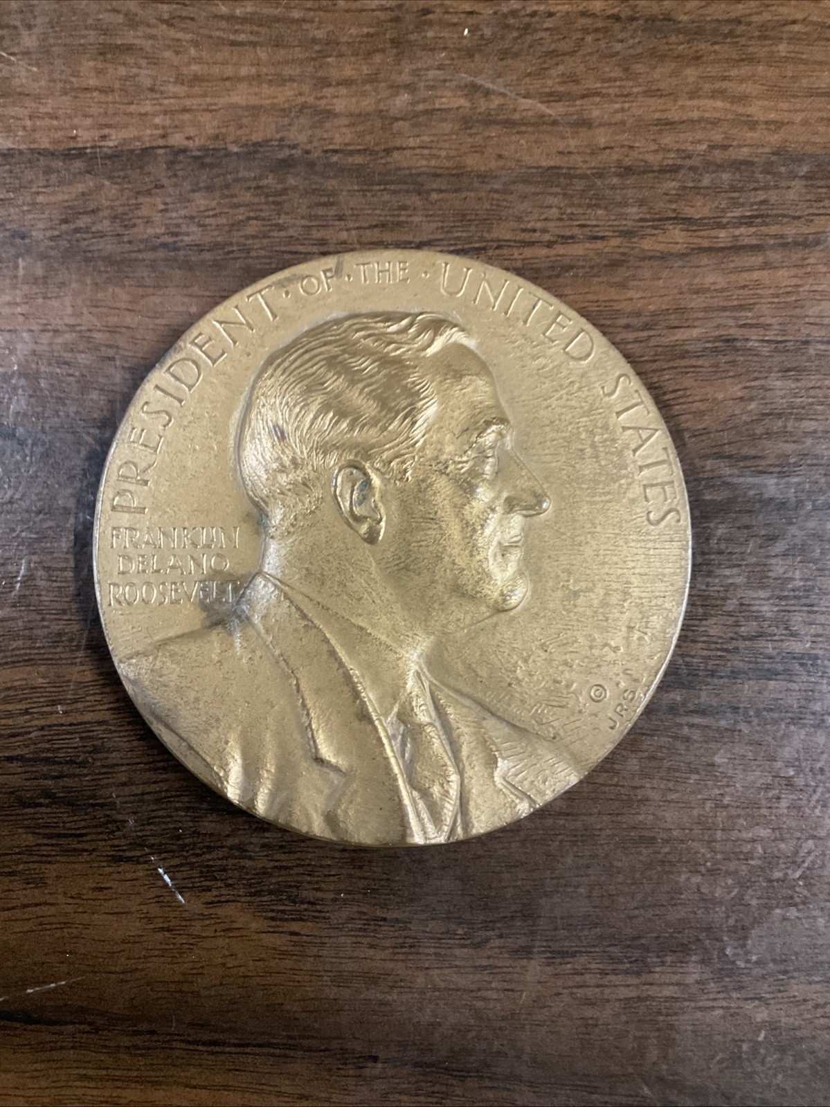 Franklin D Roosevelt Memorial Bronze Medal