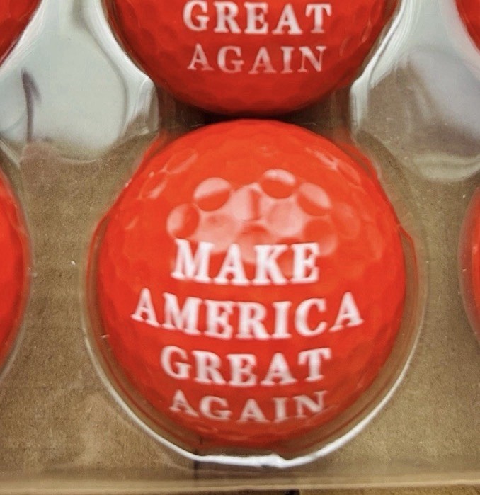 🇺🇸 the US Presidential Collection: the 45- 47Th President Golf Ball RED Regula