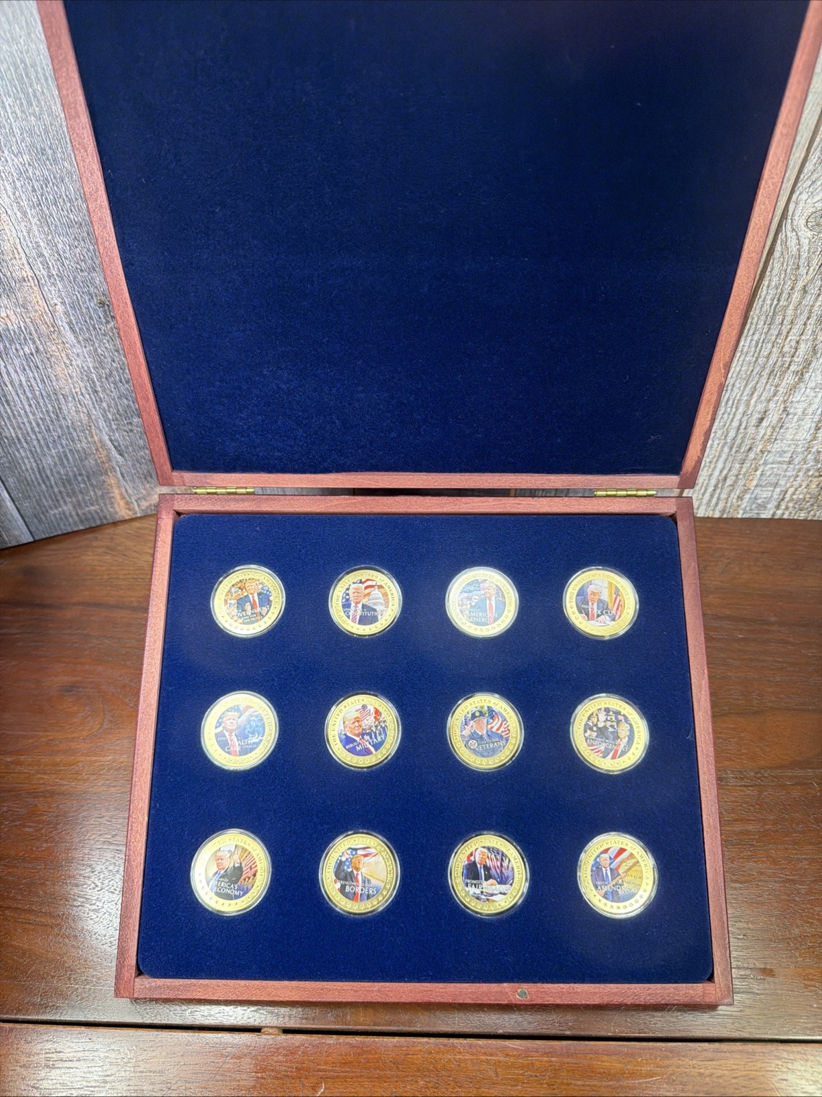 Donald Trump 45th President Commemorative COIN SET – 12 PIECE