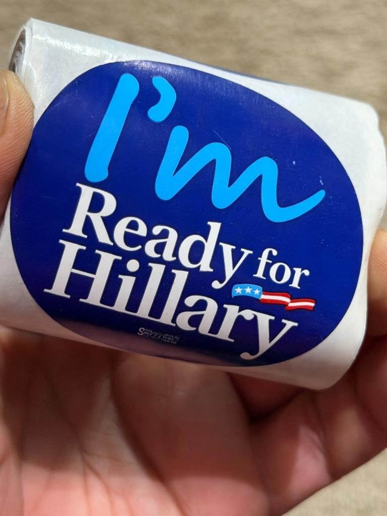 Lot of 10 Hillary Clinton 2016 Presidential Campaign Stickers