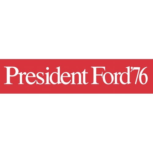 Gerald Ford 1976 presidential For President Replica Campaign Bumper Sticker