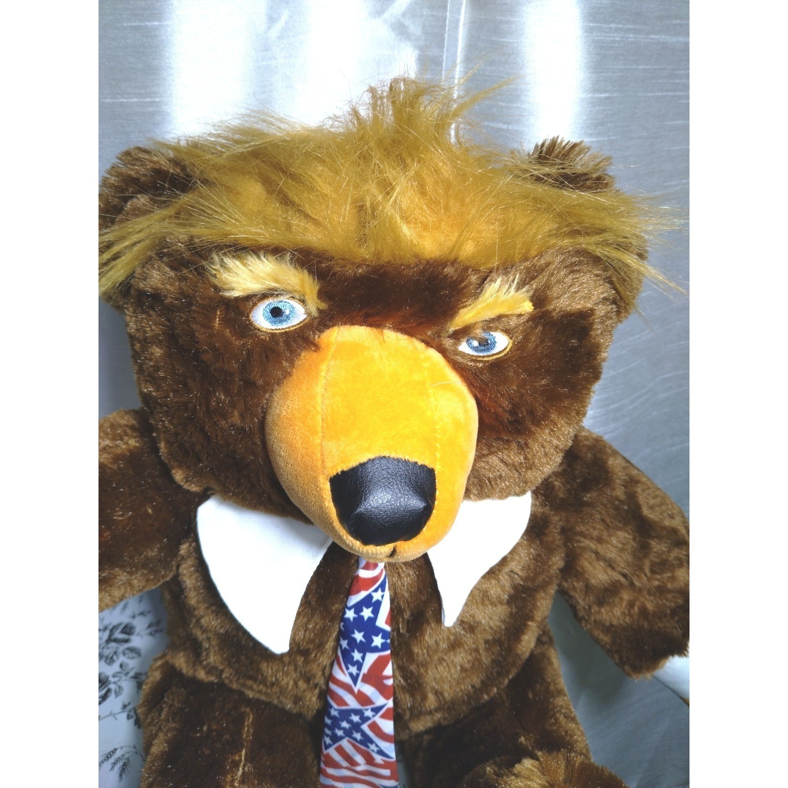 D.J. Trump Patriotic Teddy Bear Plush with American Flag 23″Inches