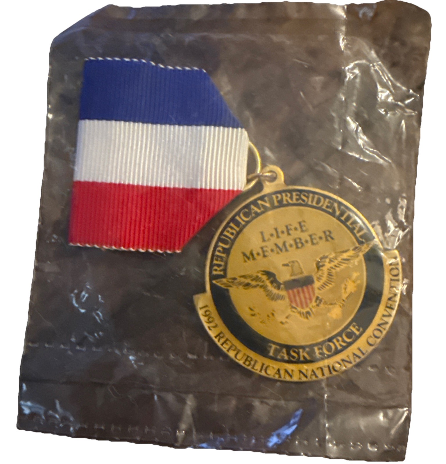 Republican Presidential Task Force Life Member 92 National Convention Pin Medal