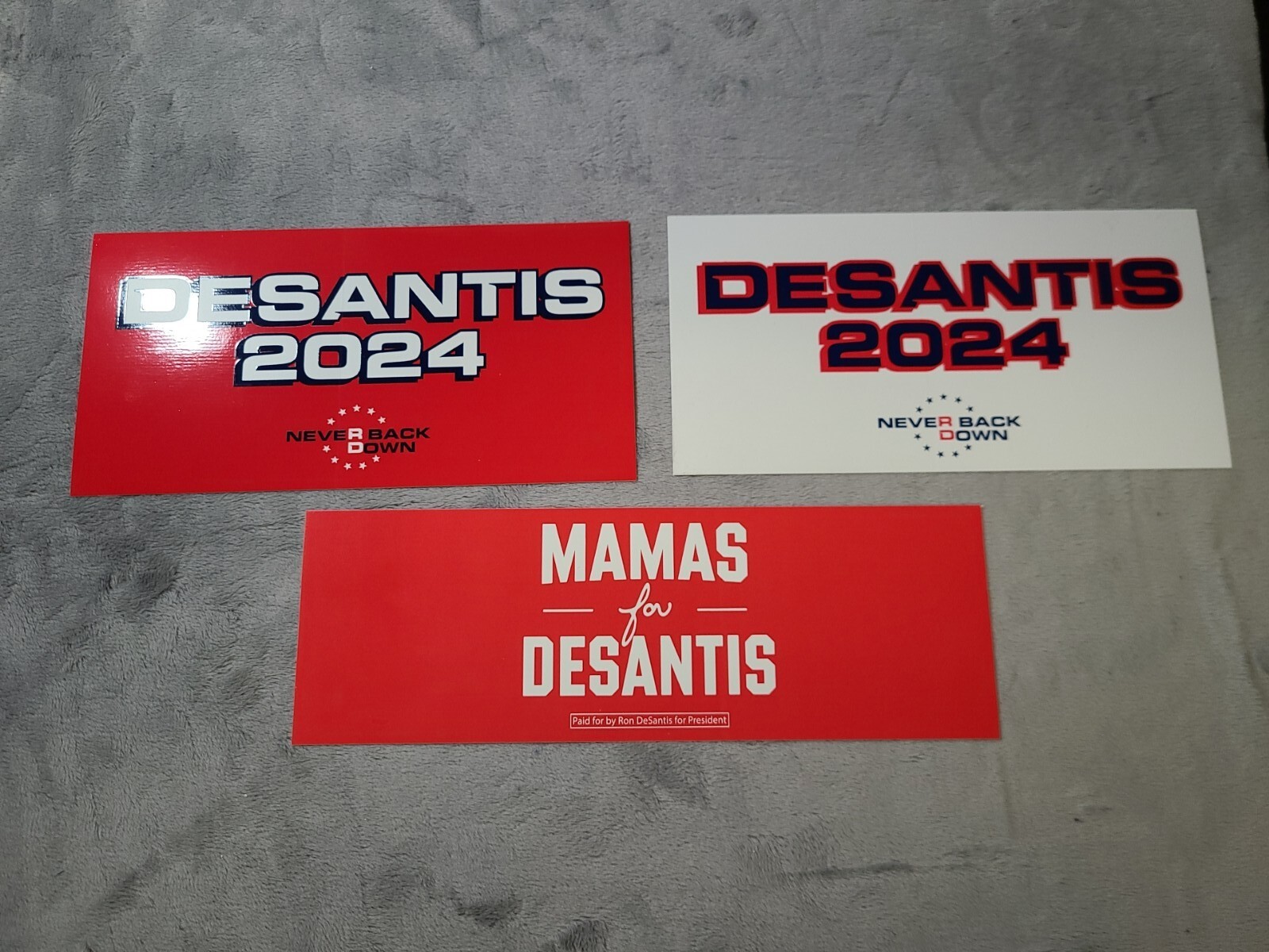 Ron DeSantis Bumper Sticker Lot Of 3 Mama’s For DESANTIS