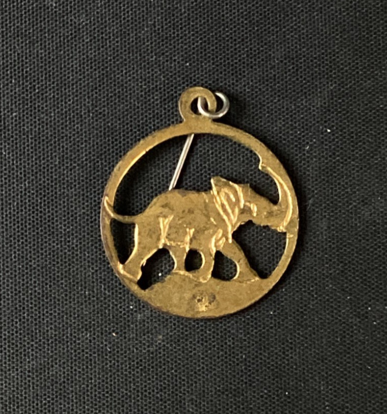 Vintage 1940’s GOP Republican Political Elephant Gold Elephant Straight Pin