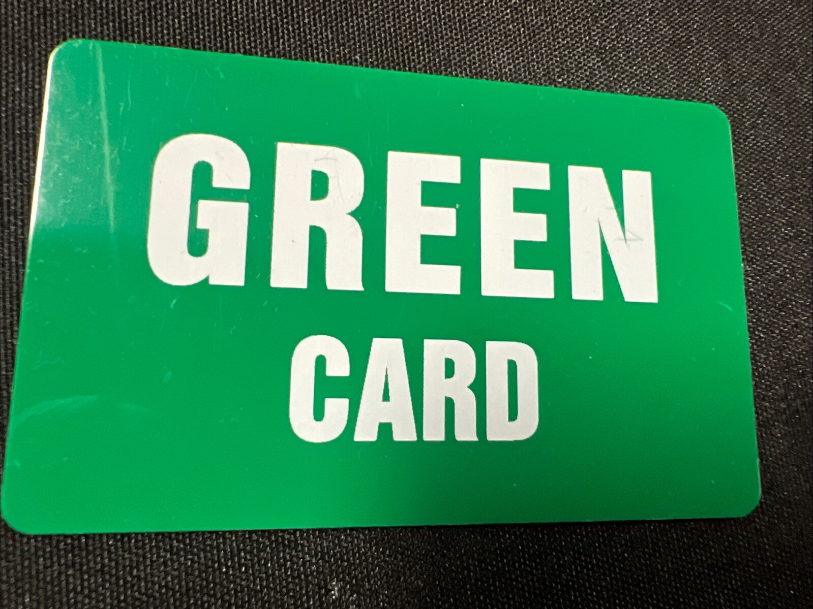 Green Card ID Card Plastic USA Funny