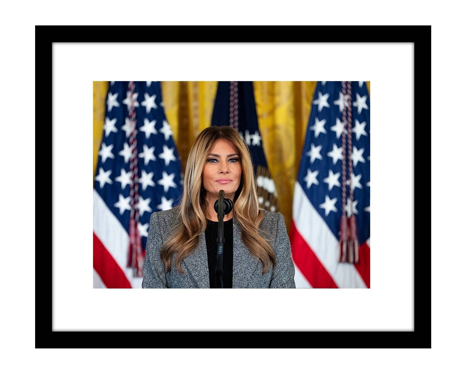 Melania Trump 8×10 photo 2026 American flags | United States First Lady maga