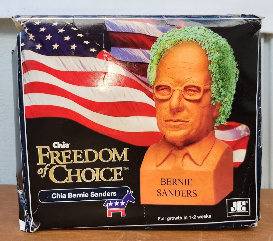 Chia Pet Bernie Sanders Freedom Of Choice Presidential Candidate Collectibles