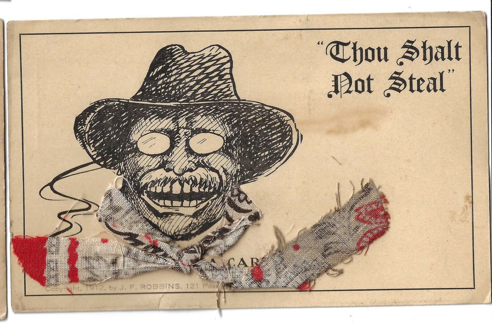 1912 T Roosevelt Bandanna Series Prez Campaign Postcard Bull Moose Progressive
