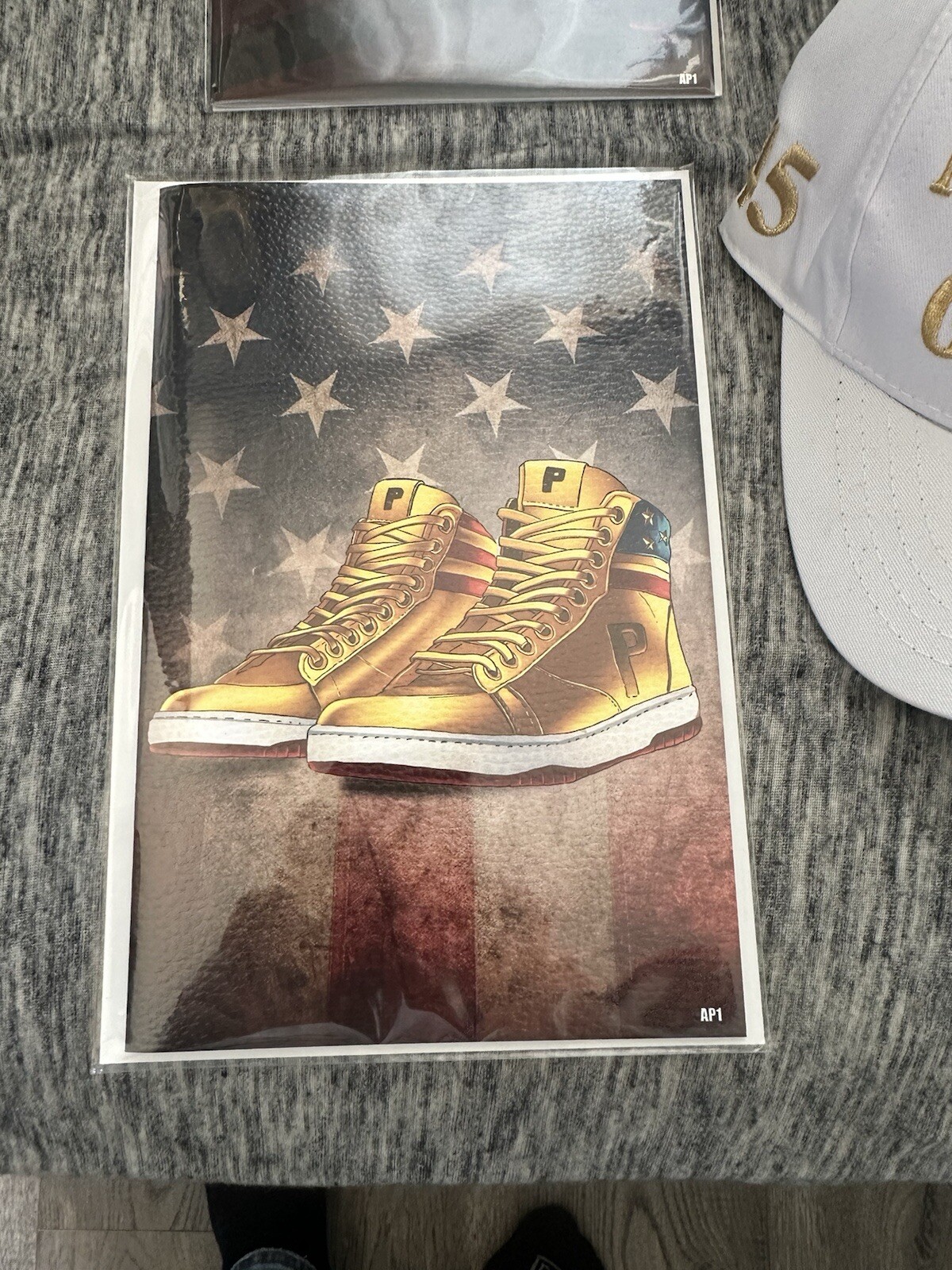 TRUMP Never Surrender Sneakers High Tops, SIZE 11 Authentic! NEW 0329/1000!