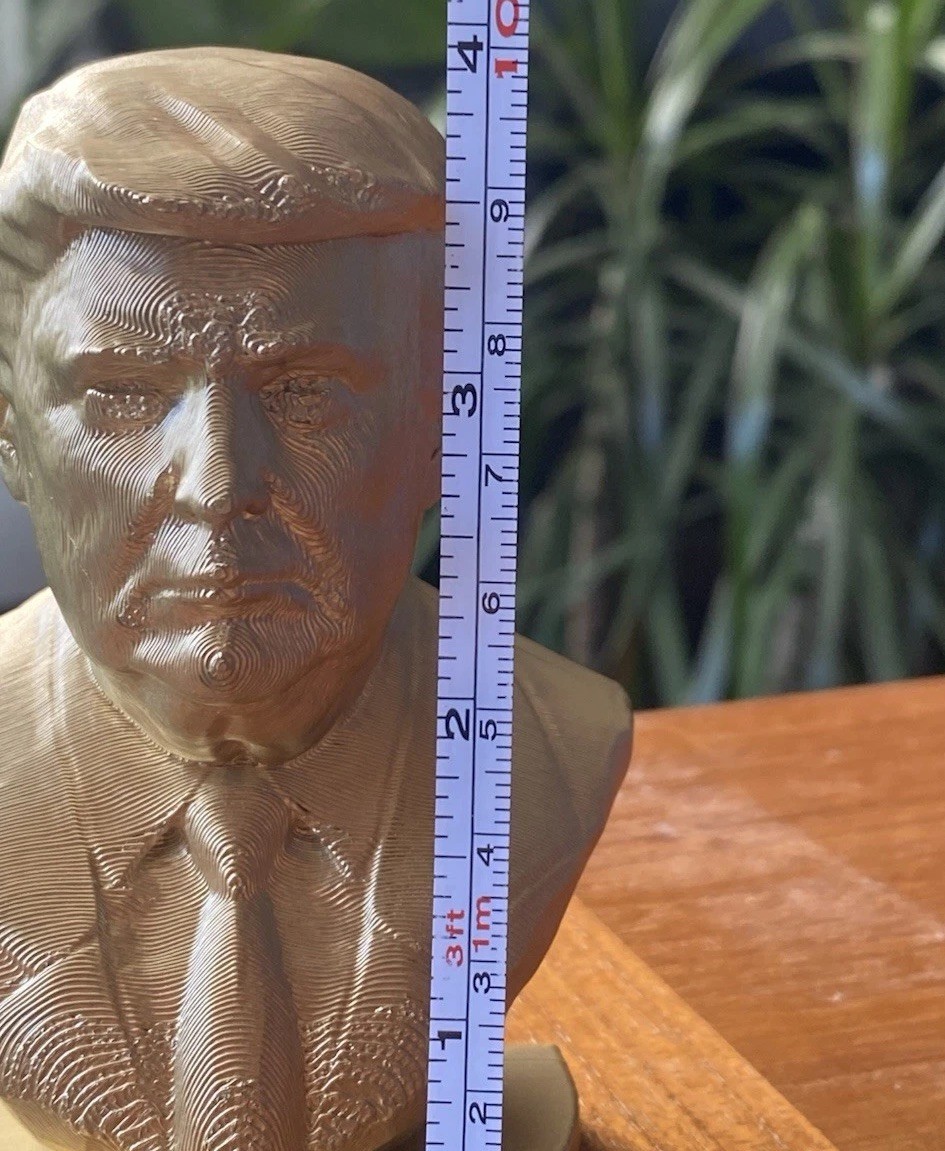 Lot of 6! President Donald Trump Statue Gold 3D Printed Figurine Statue Bust