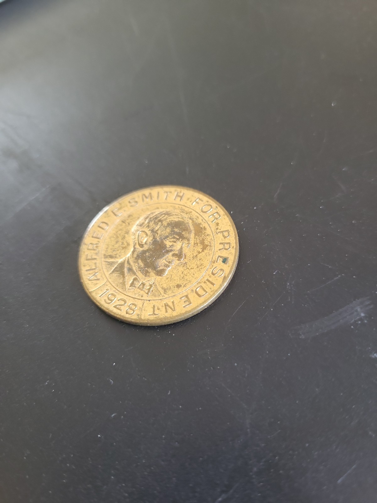 1928 ALFRED E SMITH FOR PRESIDENT U.S Presidential Campaign Medallion Coin Token