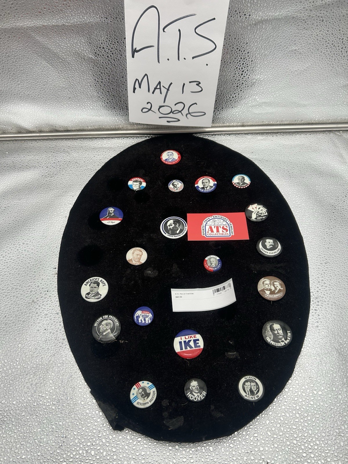 20 President Pins Kennedy Truman Garfield Grant Wilson Nixon Roosevelt Cleveland