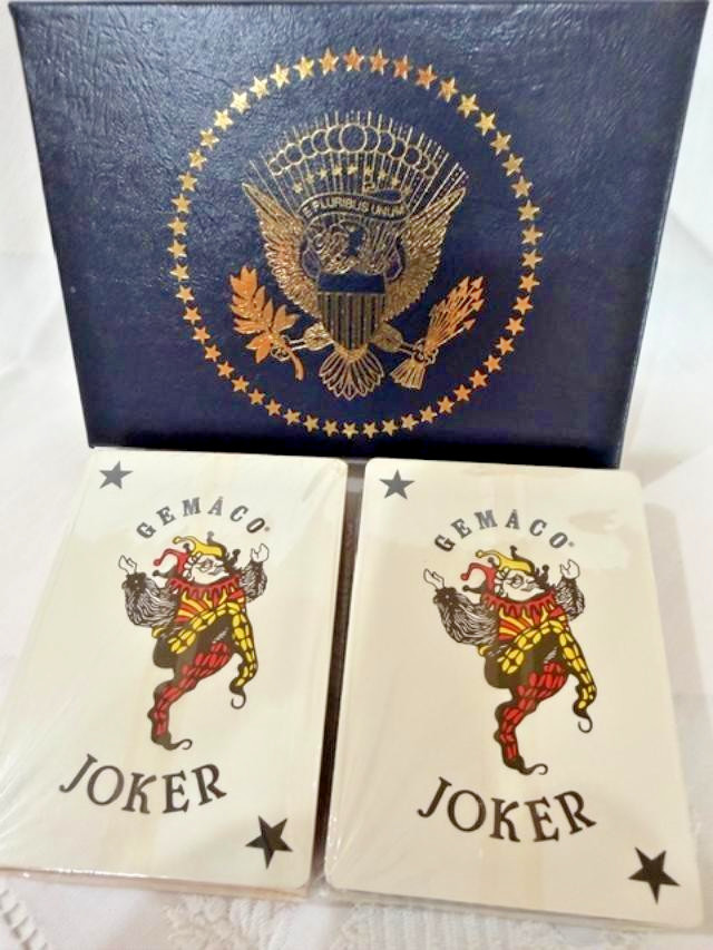 Donald Trump & Melania Playing Cards with Presidential Seal and Signatures w box