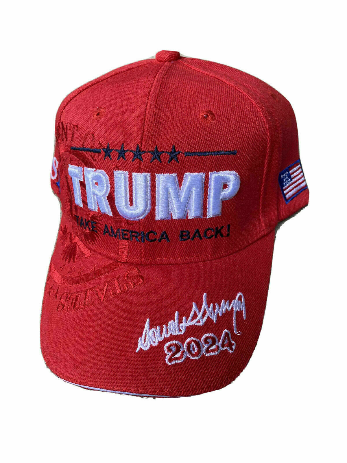 TRUMP WON TRUMP VANCE 2024 45 47 Embroidered RED Hat Cap X1