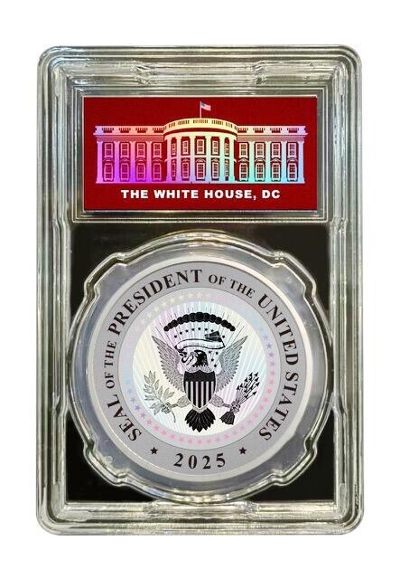 USA 2025 Donald Trump Silver Plated Commemorative – 47th President of the US