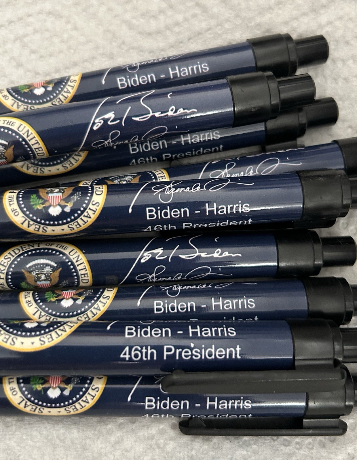 JOE BIDEN PEN 9 BLUE w EAGLE SEAL PRESIDENT SIGNATURE DEMOCRAT KAMALA HARRIS New