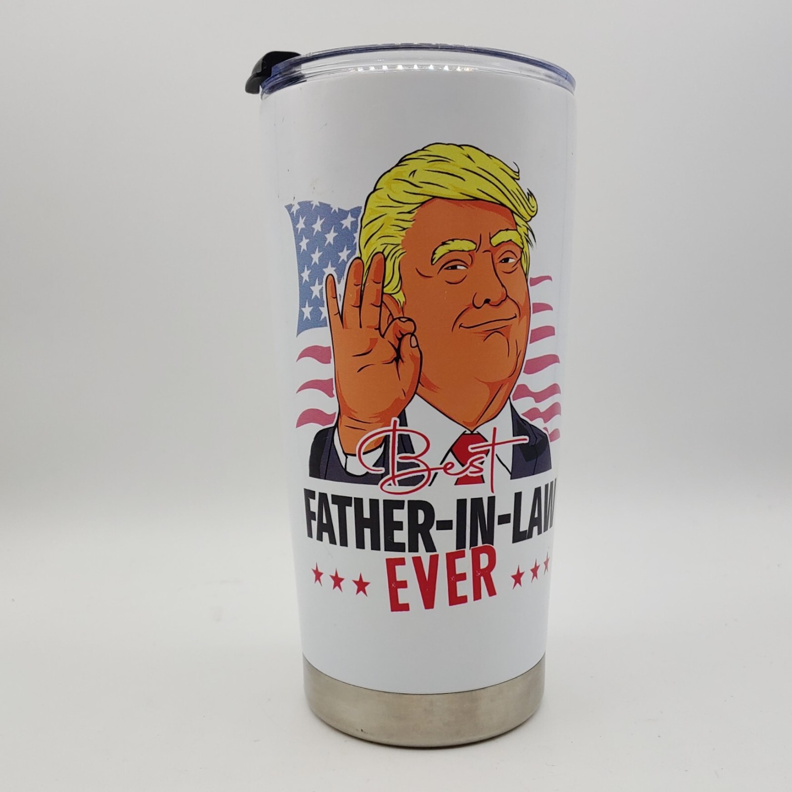 Donald Trump Best Father in Law Ever 20oz Stainless Steel Tumbler w/ Lid