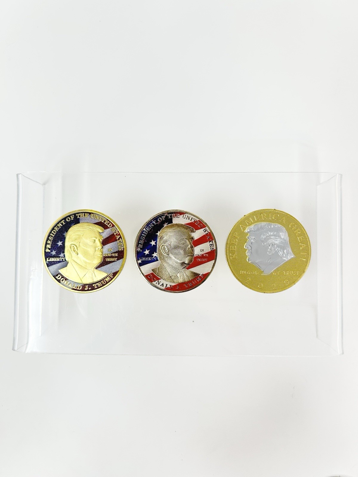 President Donald Trump Coin Lot Gold Silver Commemorative Coins MAGA CIC 2020/24